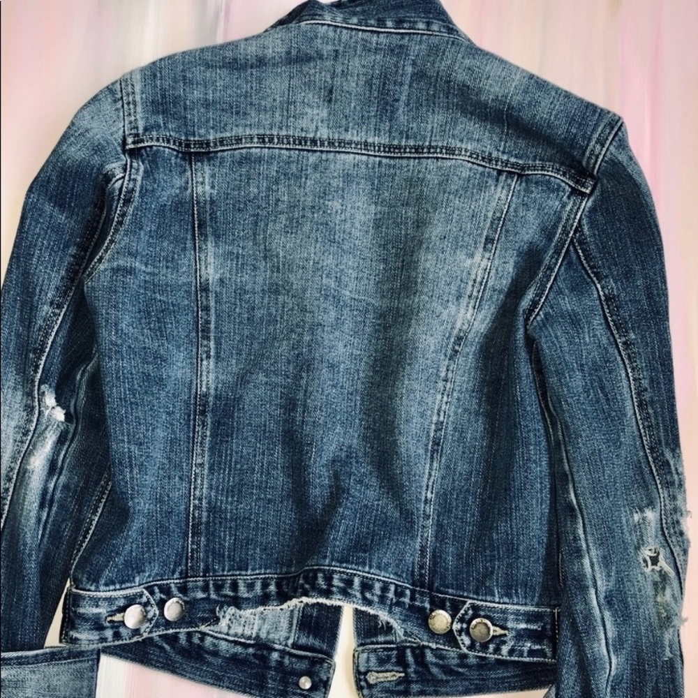 Distressed Jean Jacket - Picture 6 of 7
